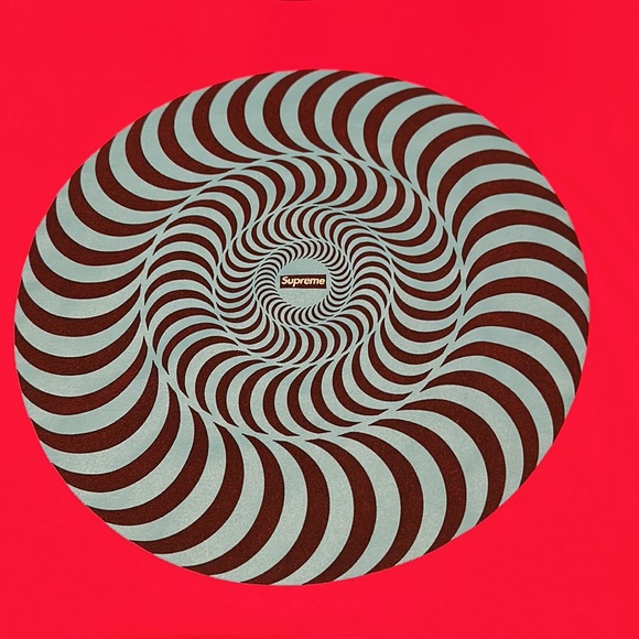 Supreme Spitfire Classic Swirl T-Shirt red - Picture 2 of 4